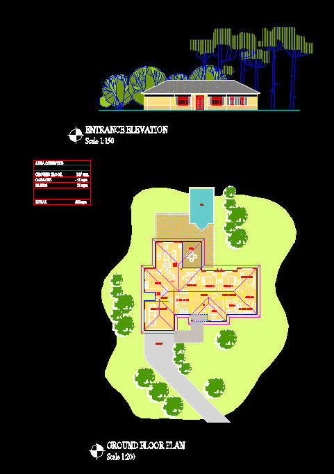 CAD Architect | Cad Building Template Houses - French Provincial Type 4 ...