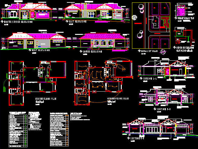 CAD Architect | Cad Building Template Houses - Bali House Type 2