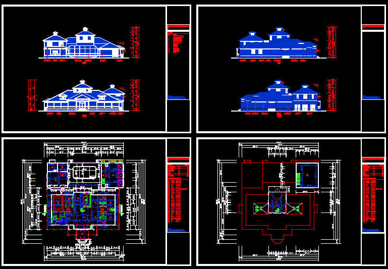 CAD Architect | Cad Building Template Us House Plans - House Type 13 ...