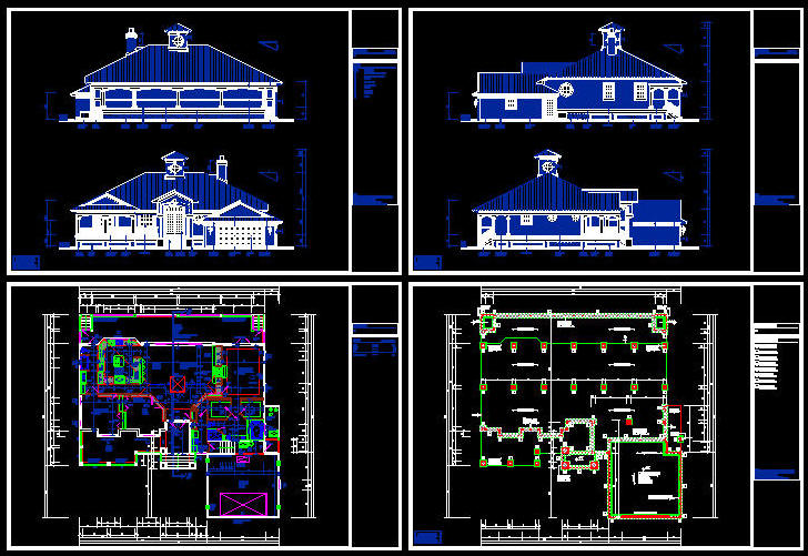 CAD Architect | Cad Building Template Us House Plans - House Type 20 ...